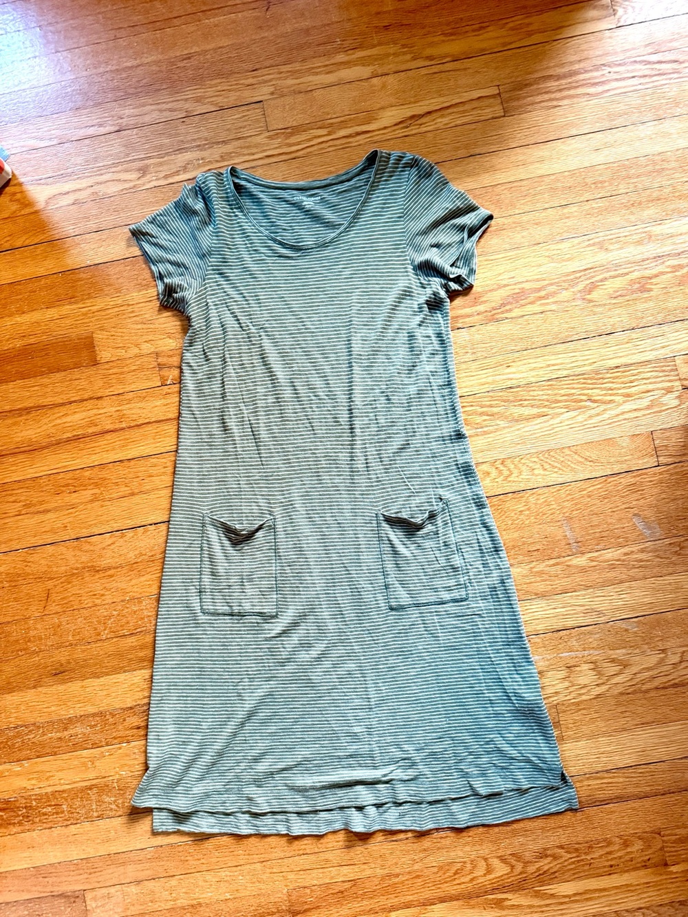 Eileen Fisher Hemp Blend T-shirt Dress petite small
